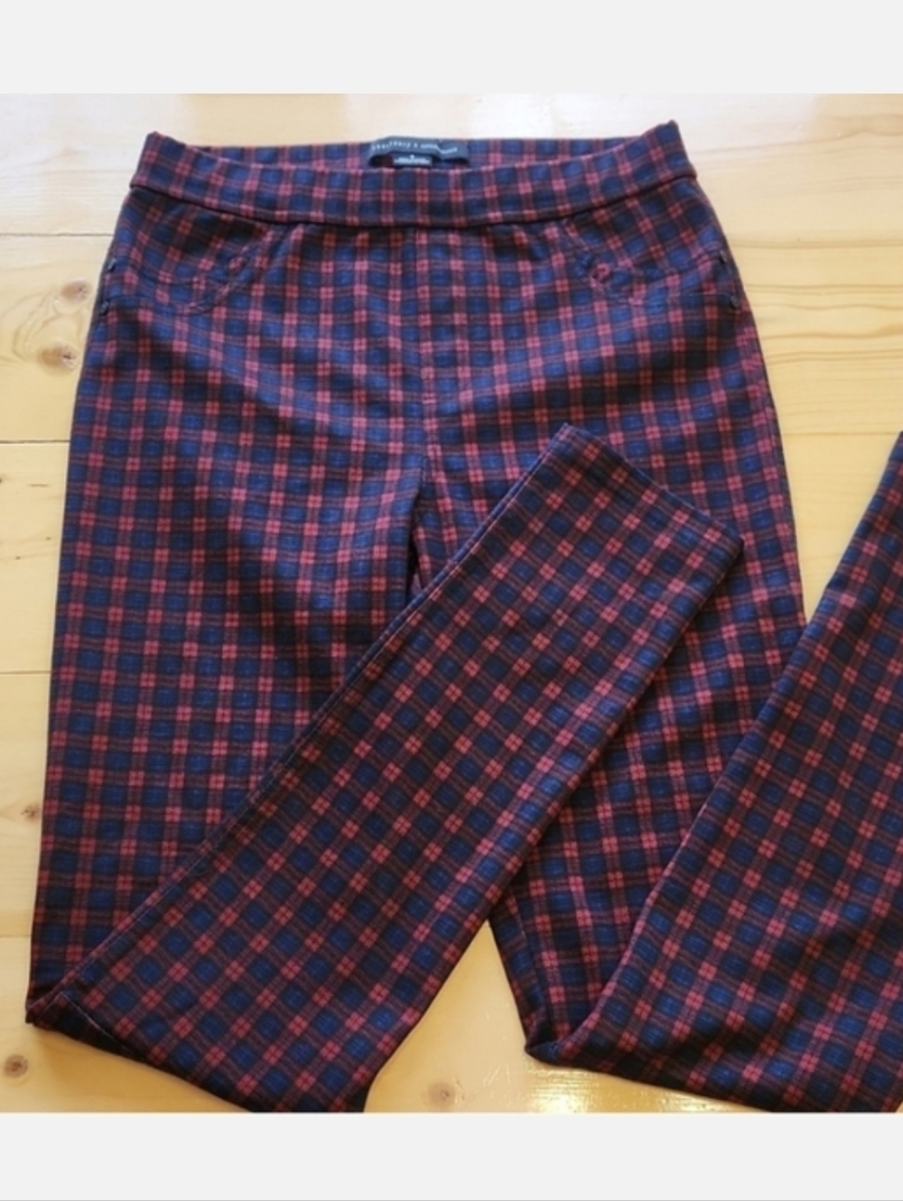 Anthropologie Sanctuary Runway Plaid Leggins sz S